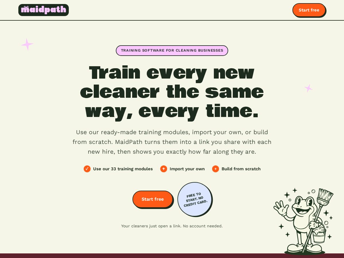 Landing-page snapshot of getmaidpath.com