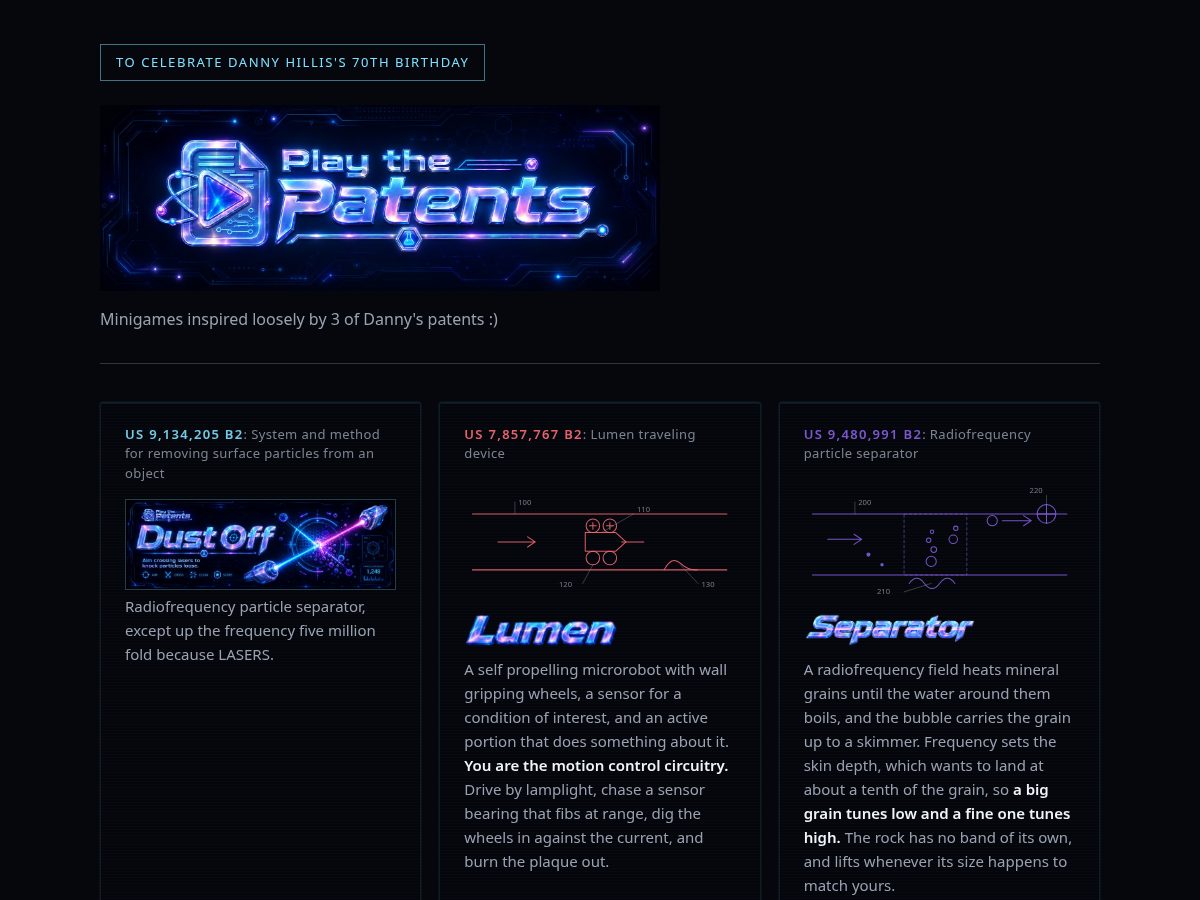 Landing-page snapshot of hbdanny.com