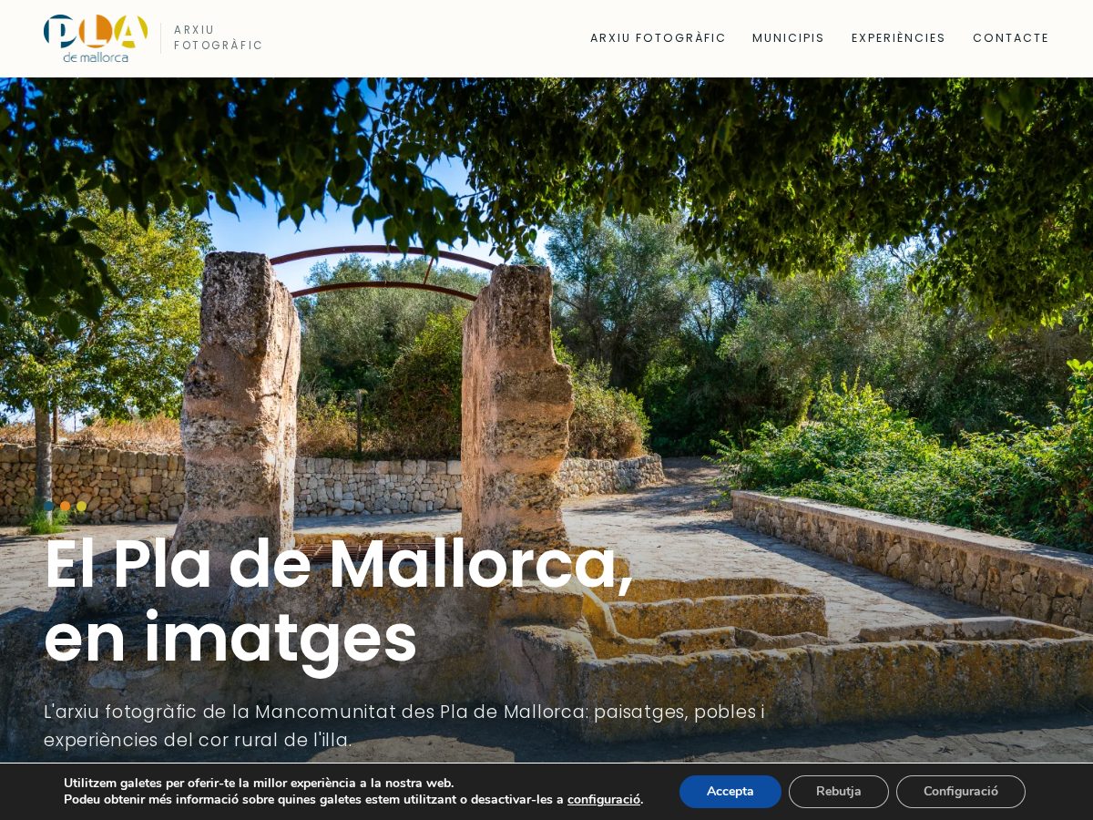 Landing-page snapshot of imatgesplademallorca.net