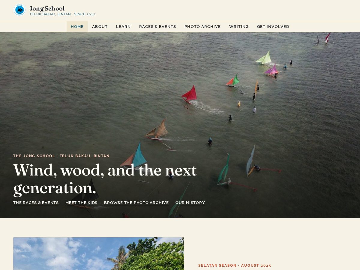 Landing-page snapshot of jongschool.com