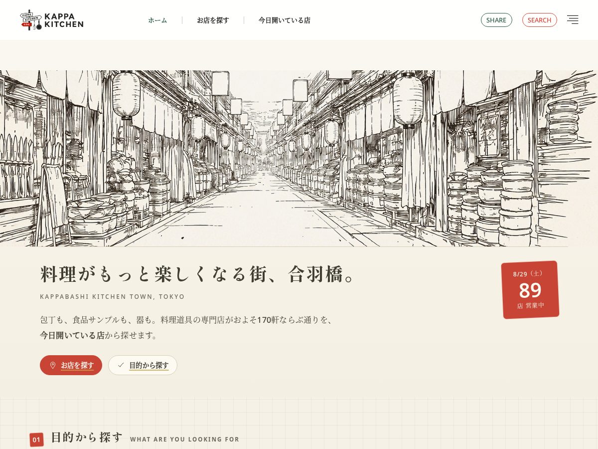 Landing-page snapshot of kappa-kitchen.com