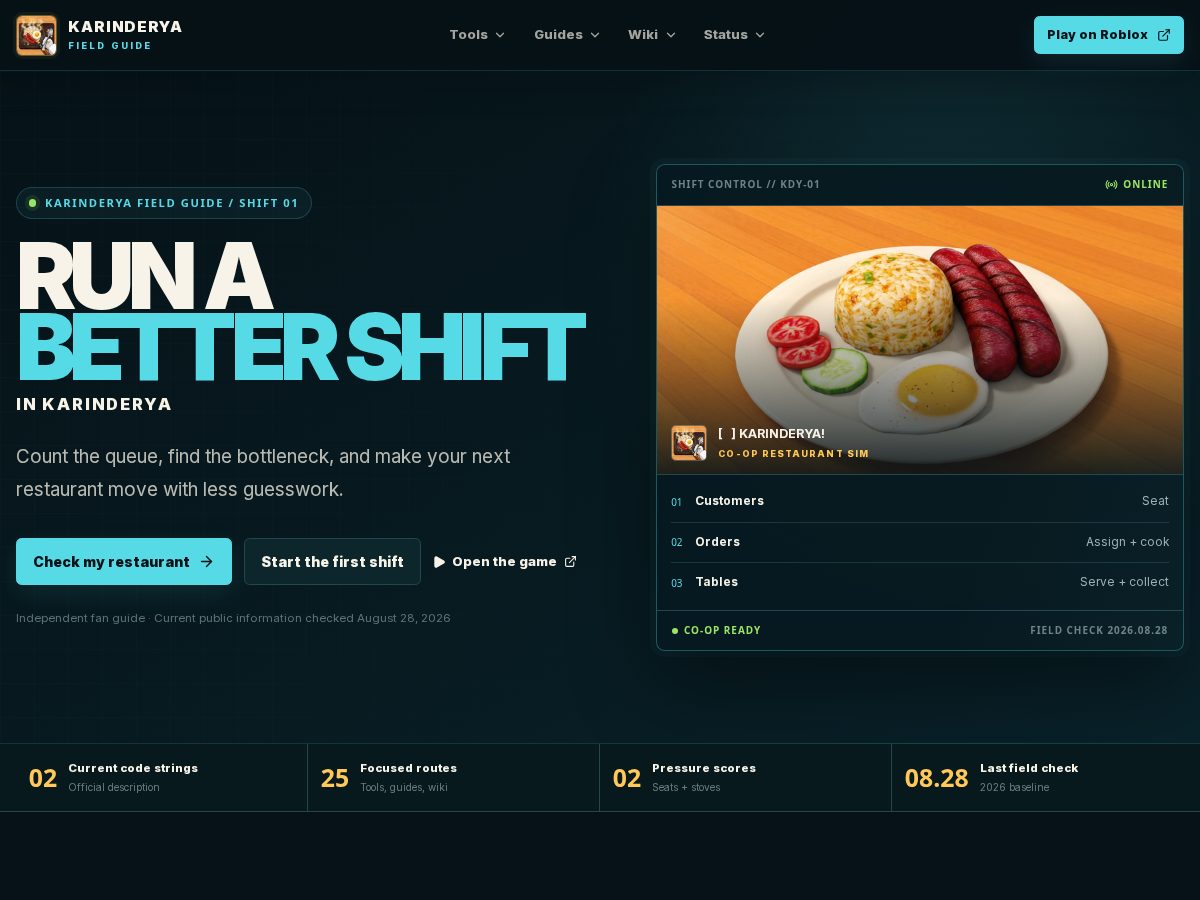 Landing-page snapshot of karinderya.org