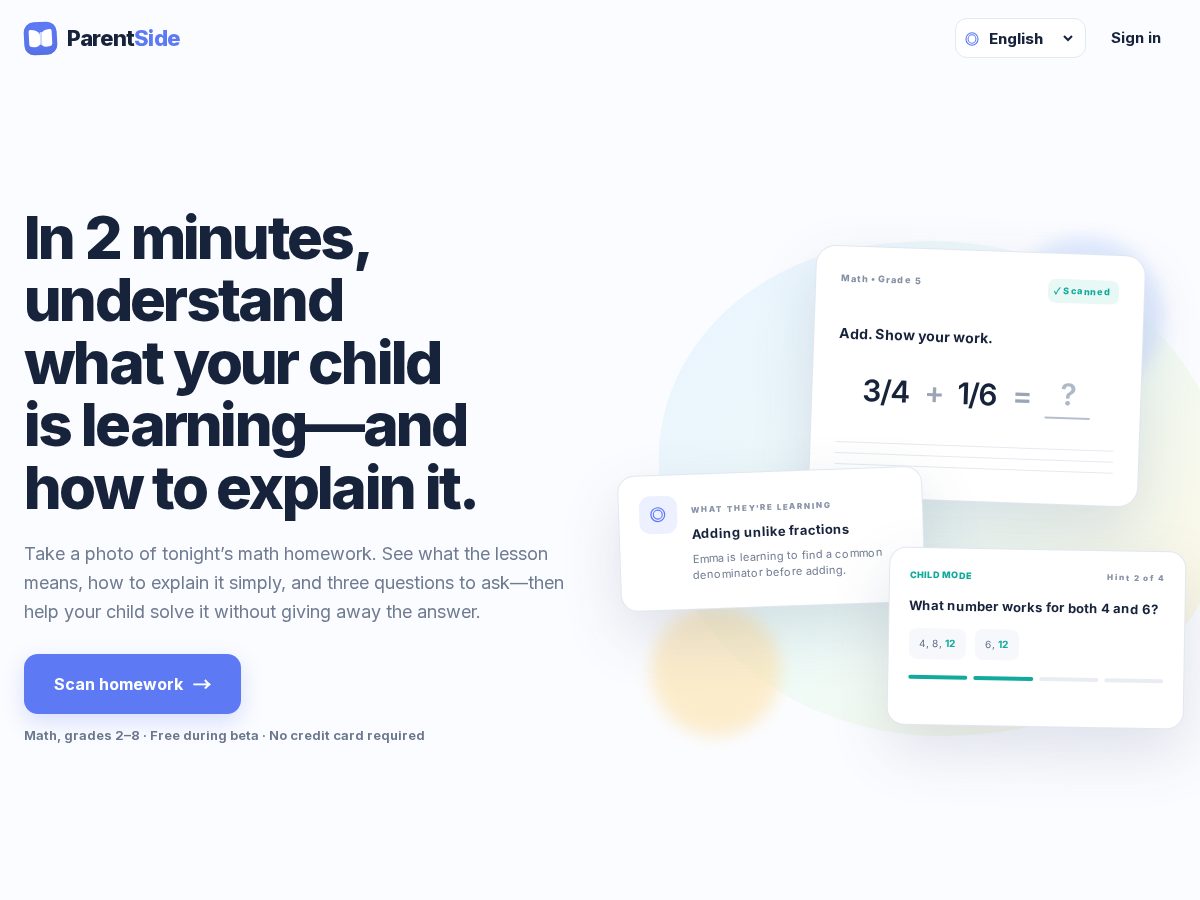 Landing-page snapshot of learnbeside.app