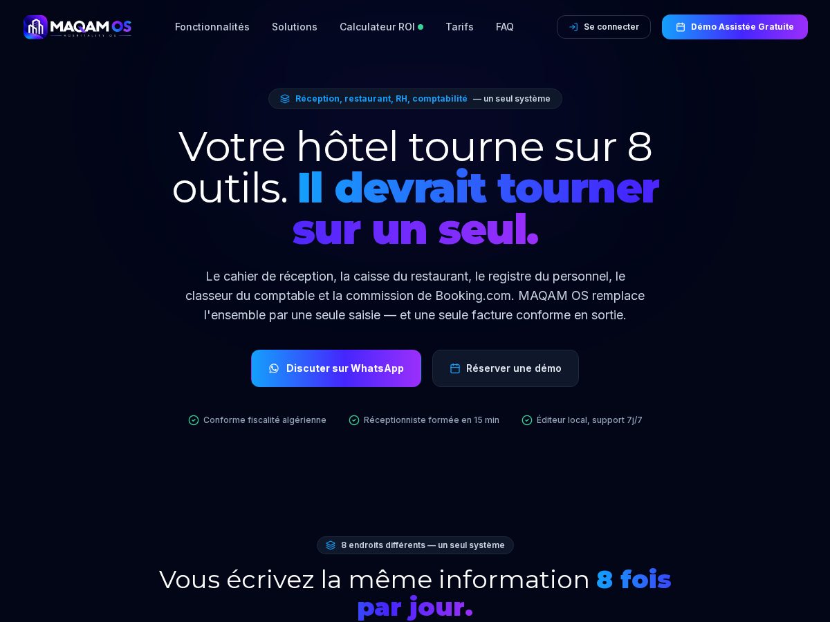 Landing-page snapshot of maqam-os.app