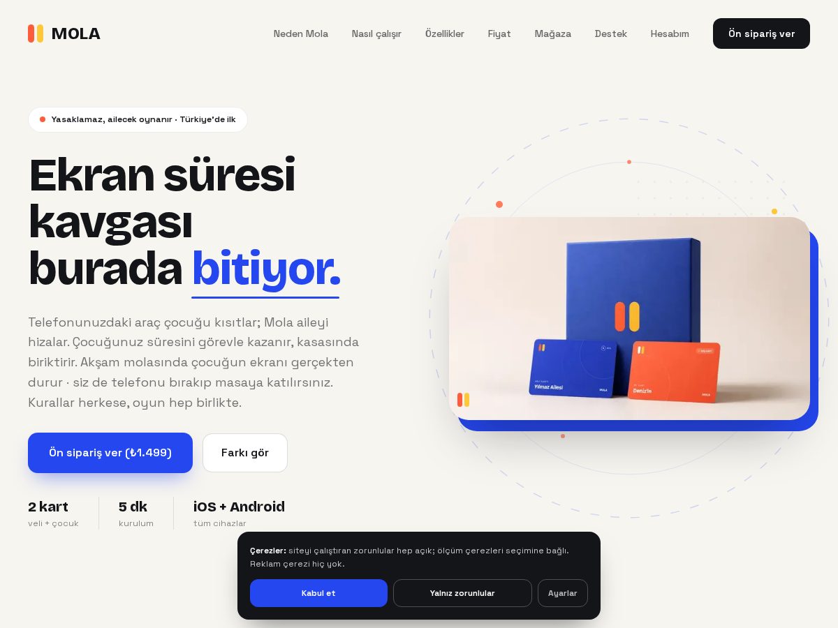 Landing-page snapshot of molafamily.com