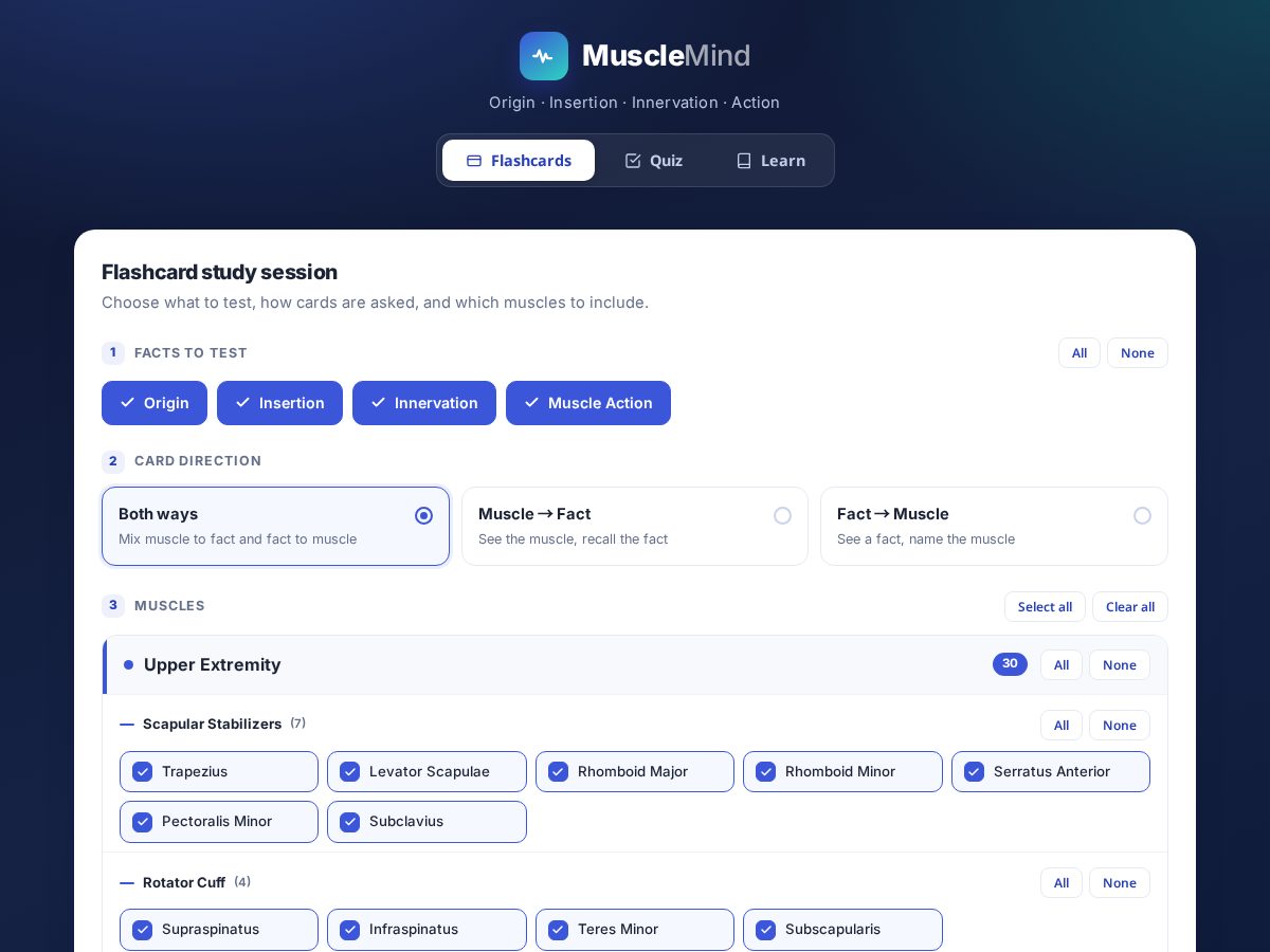 Landing-page snapshot of musclemindpt.com