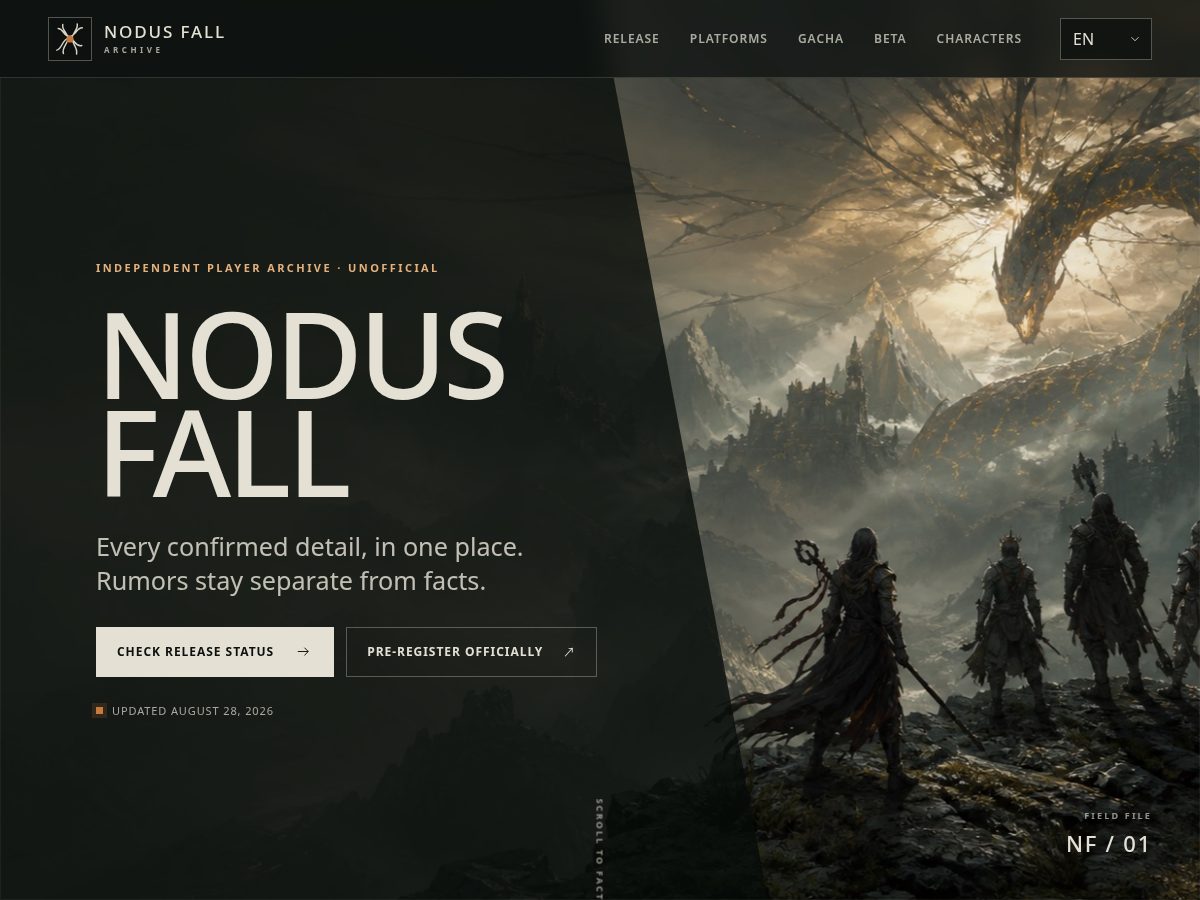 Landing-page snapshot of nodusfall-hoyoverse.wiki