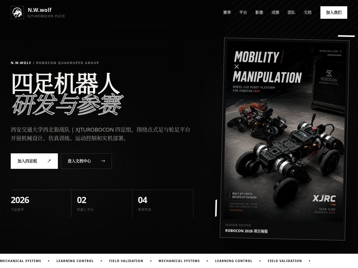 Landing-page snapshot of nwwolf.top