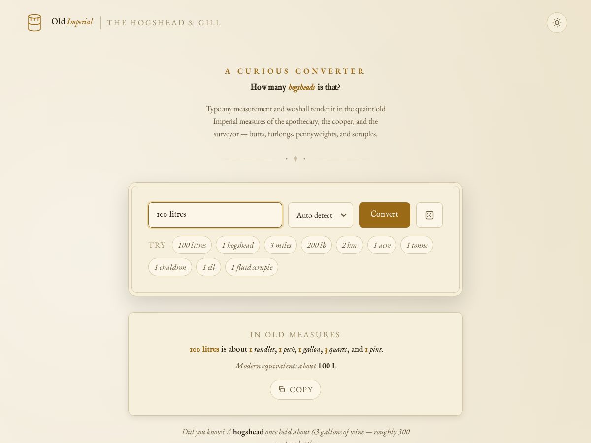 Landing-page snapshot of oldimperial.com