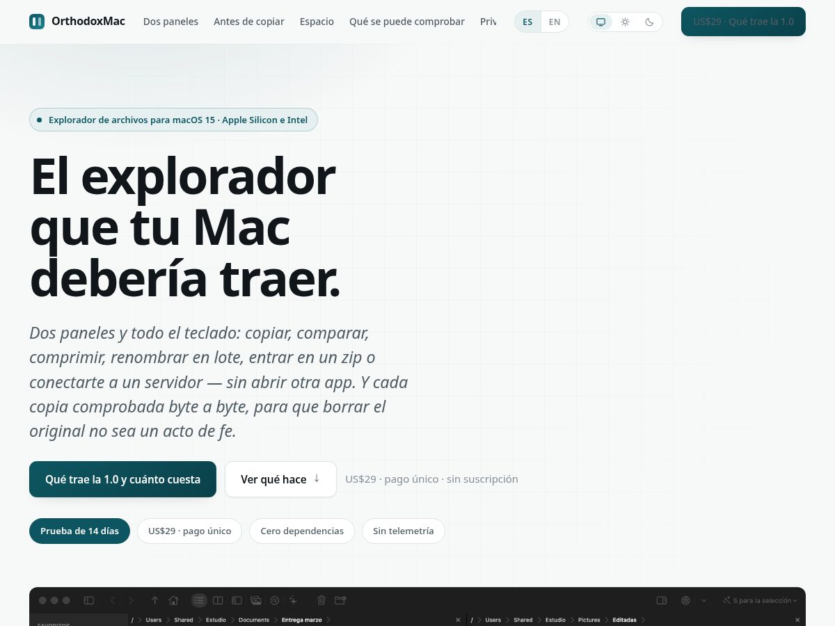 Landing-page snapshot of orthodoxmac.com