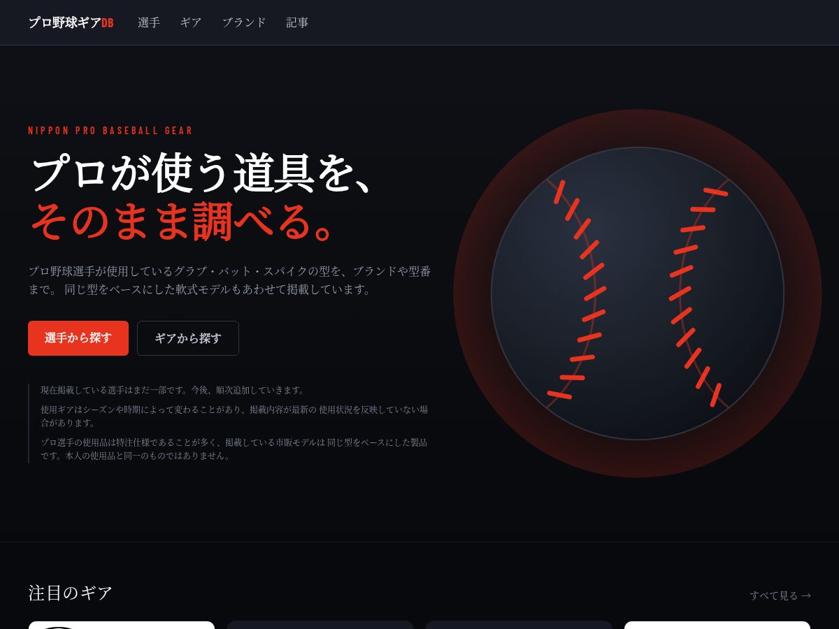 Landing-page snapshot of proyakyugear.com