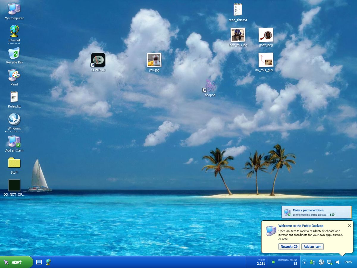 Landing-page snapshot of publicdesktop.lol