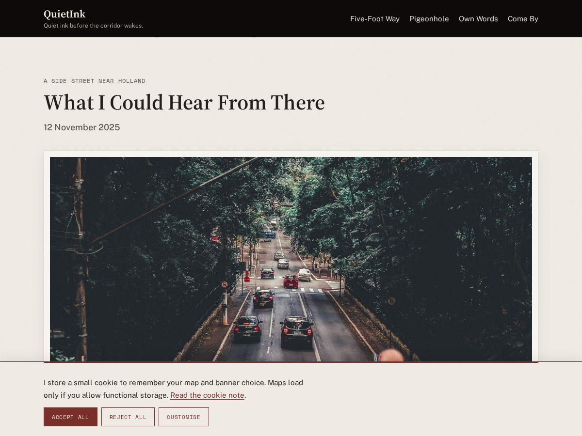 Landing-page snapshot of quietink.life