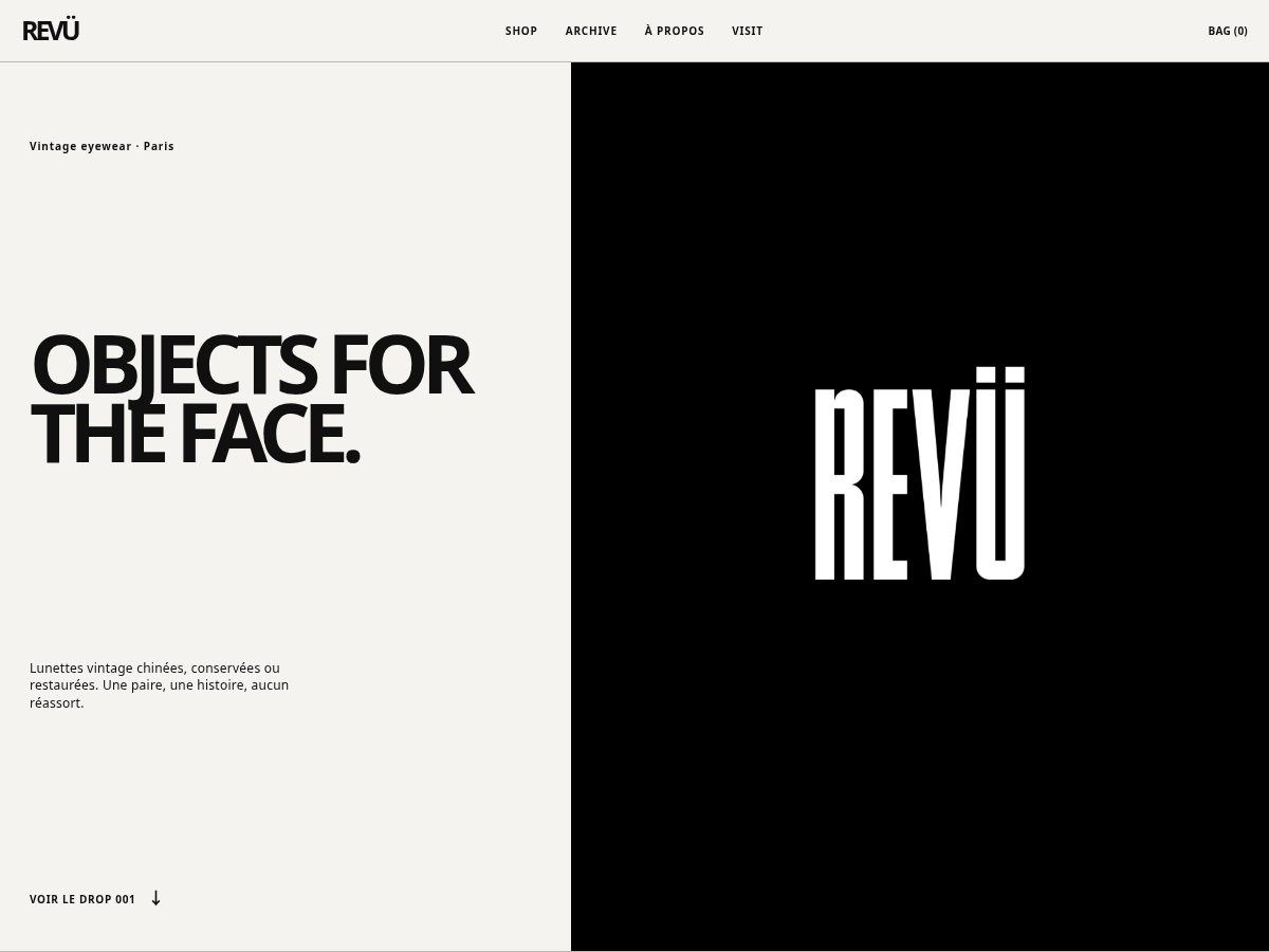 Landing-page snapshot of revu-studio.com