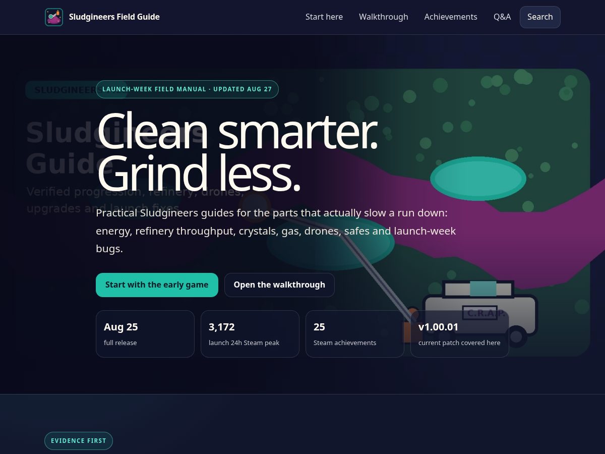 Landing-page snapshot of sludgineersguide.wiki