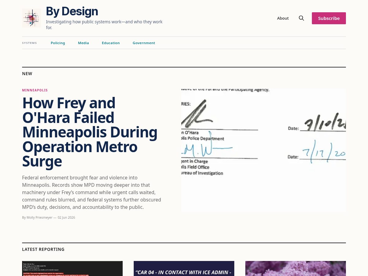 Landing-page snapshot of thisisbydesign.com