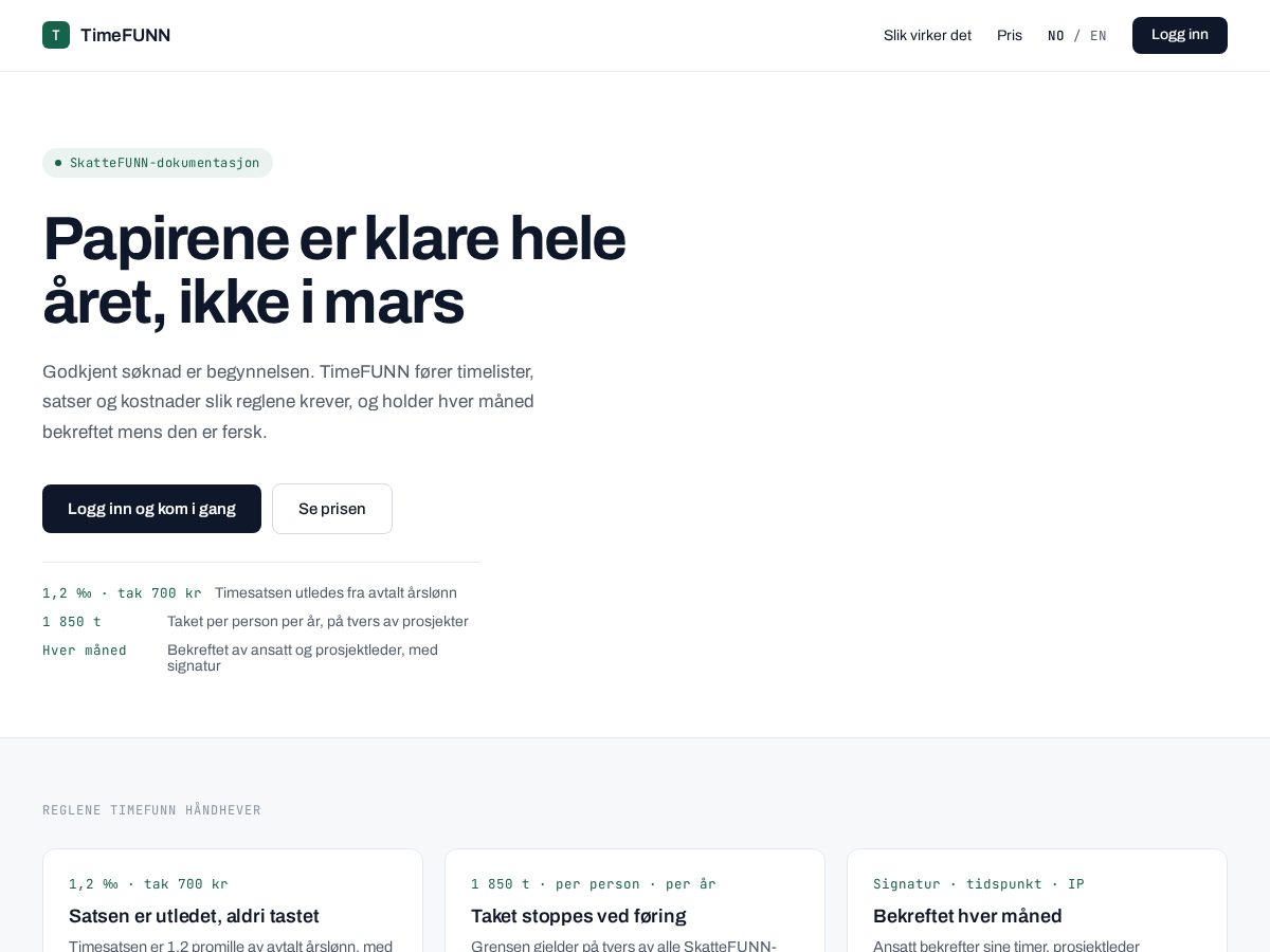 Landing-page snapshot of timefunn.store