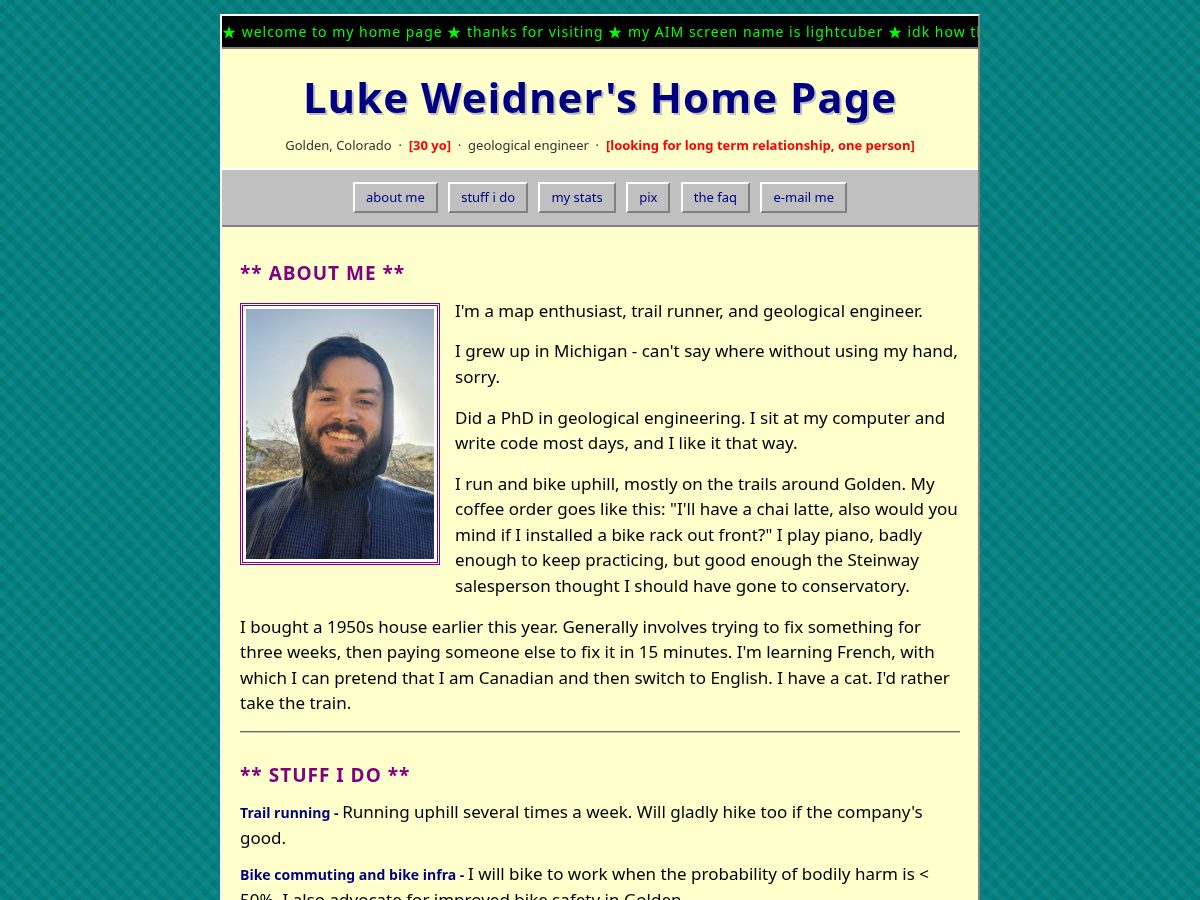 Landing-page snapshot of weidner.wiki