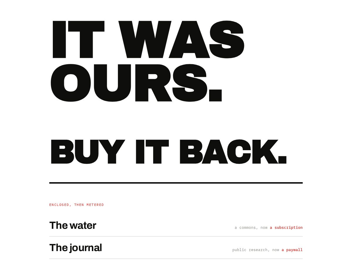 Landing-page snapshot of buyitback.org