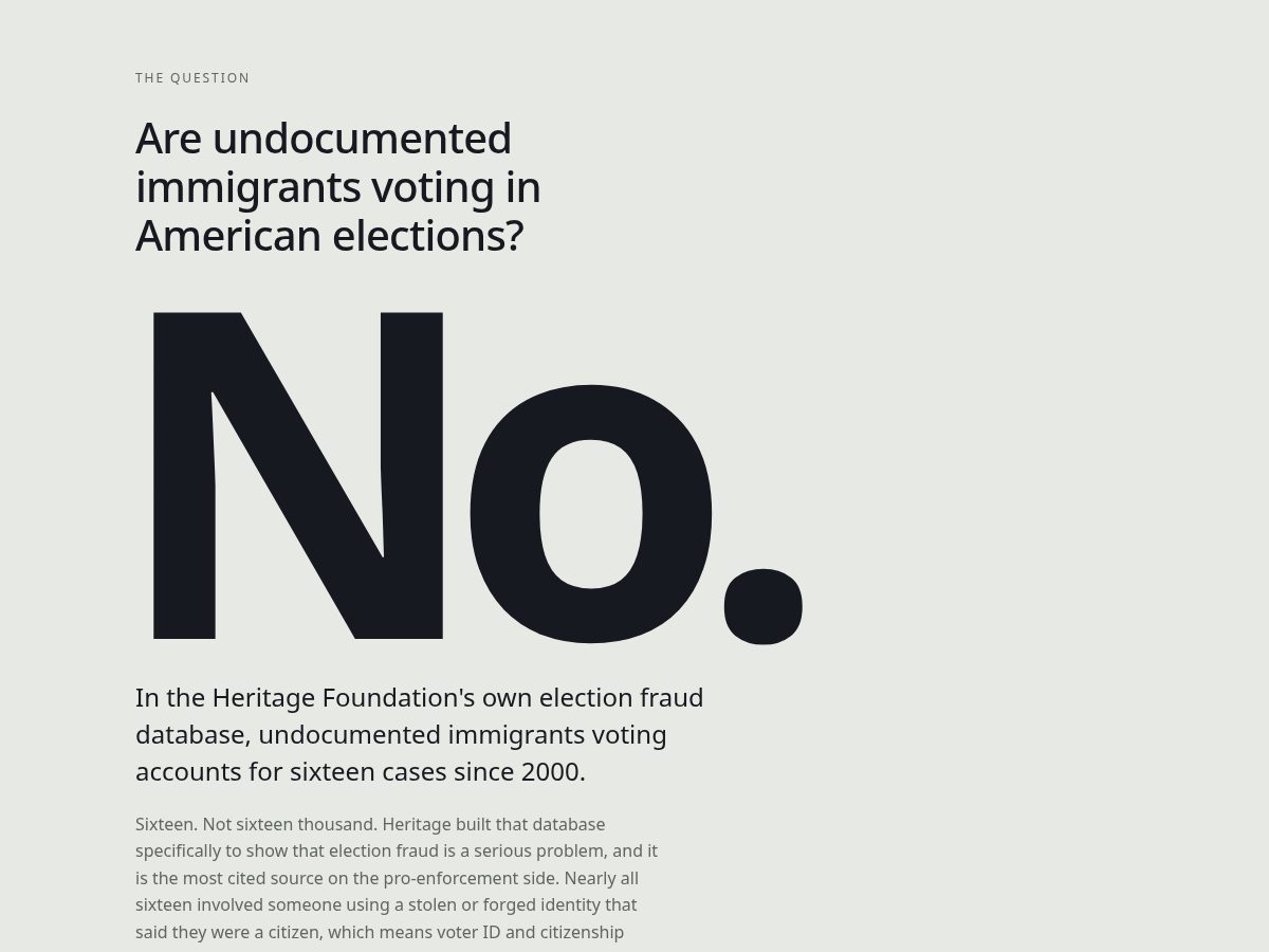 Landing-page snapshot of doillegalimmigrantsvote.com