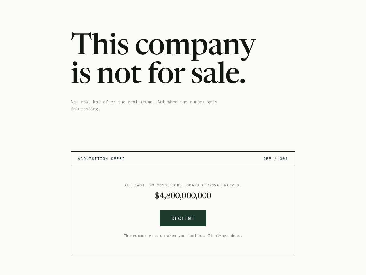 Landing-page snapshot of exitless.org