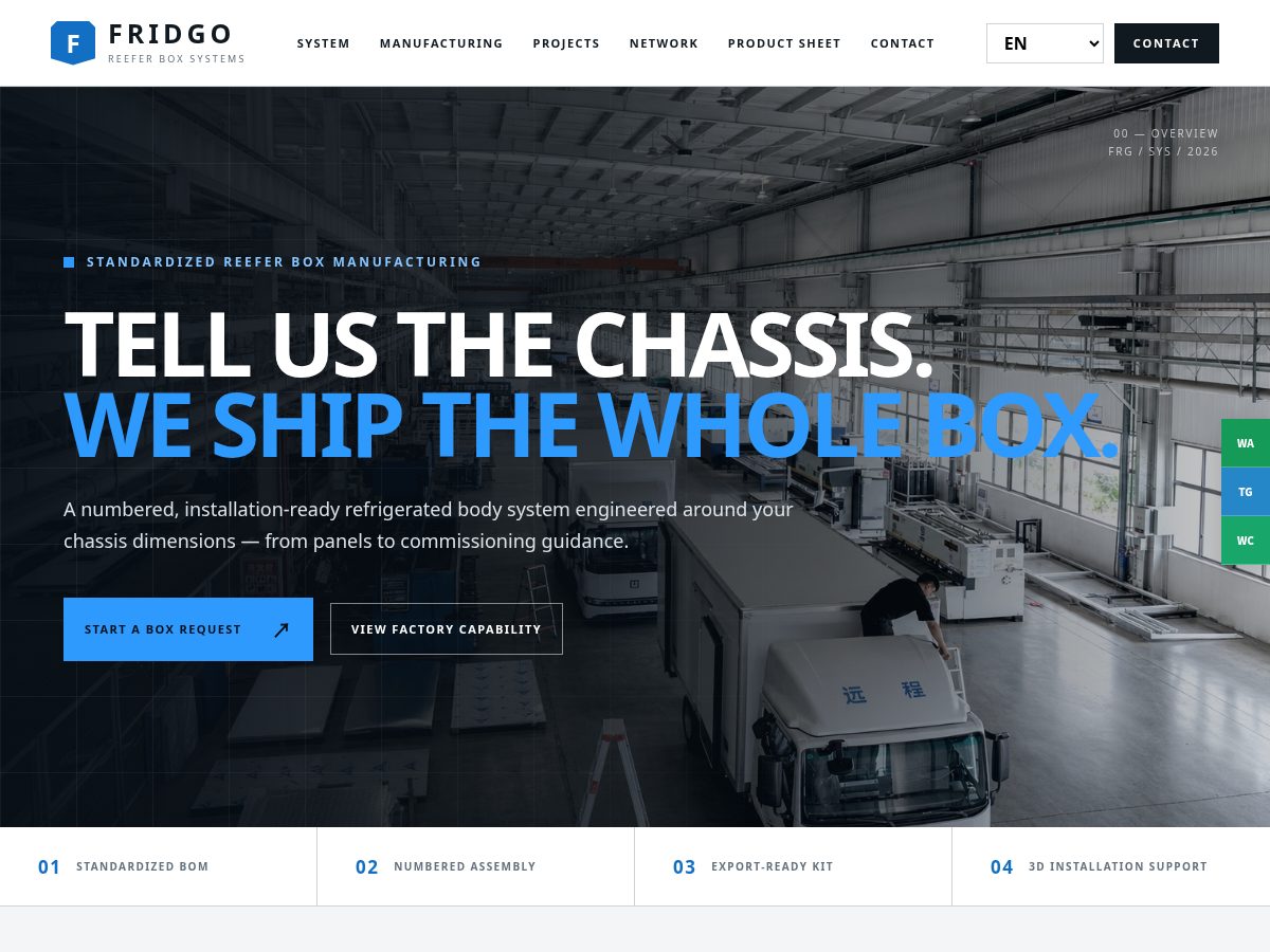 Landing-page snapshot of fridgo.vip