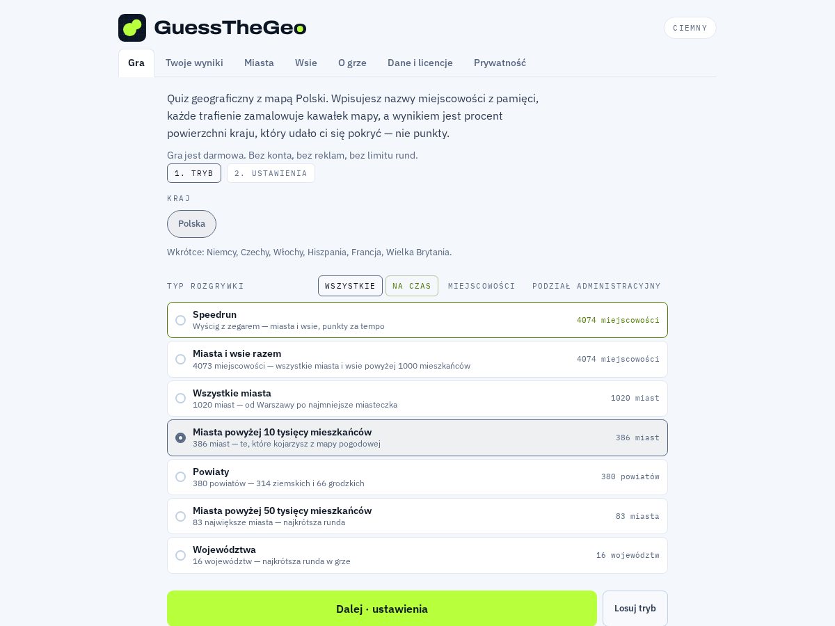 Landing-page snapshot of guessthegeo.com