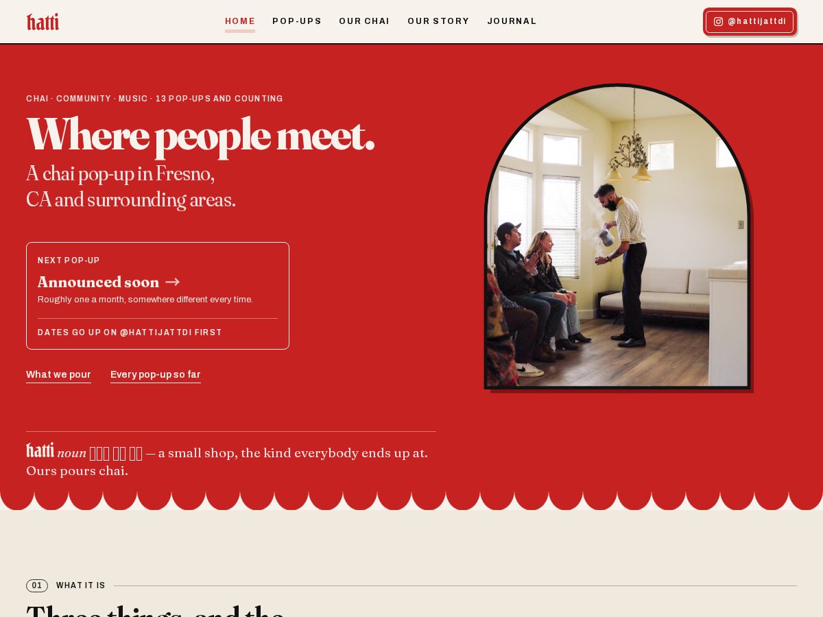 Landing-page snapshot of hattichai.com