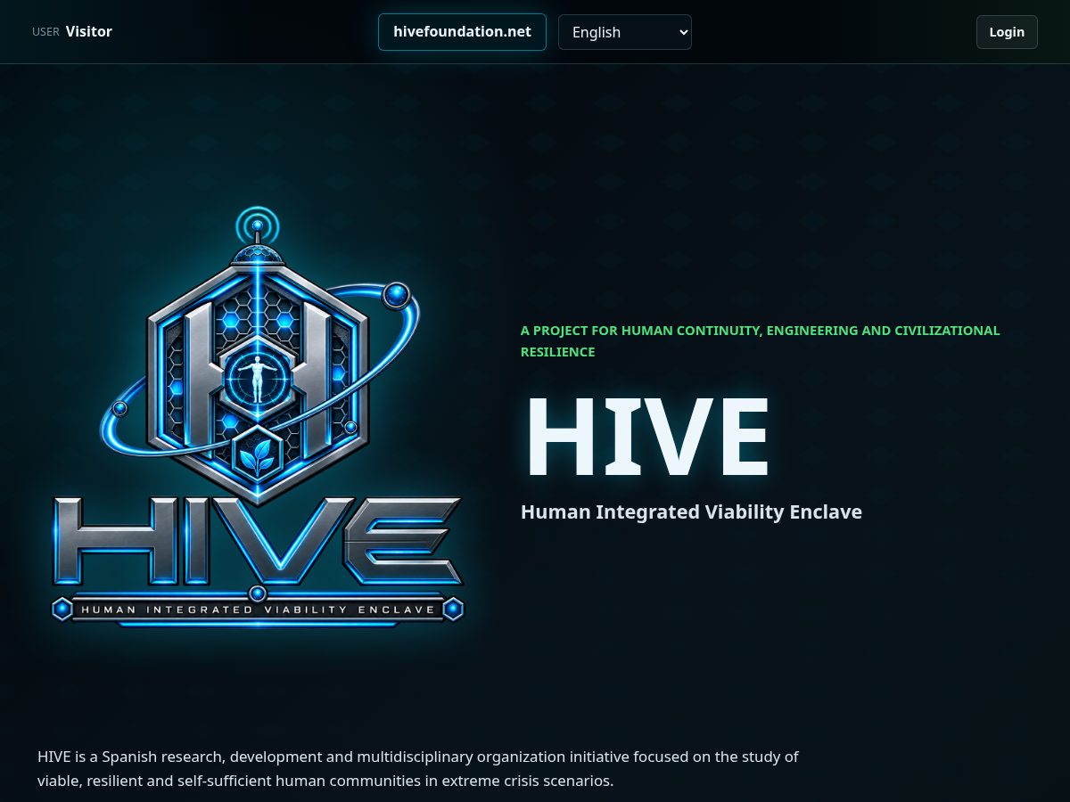 Landing-page snapshot of hivefoundation.pro