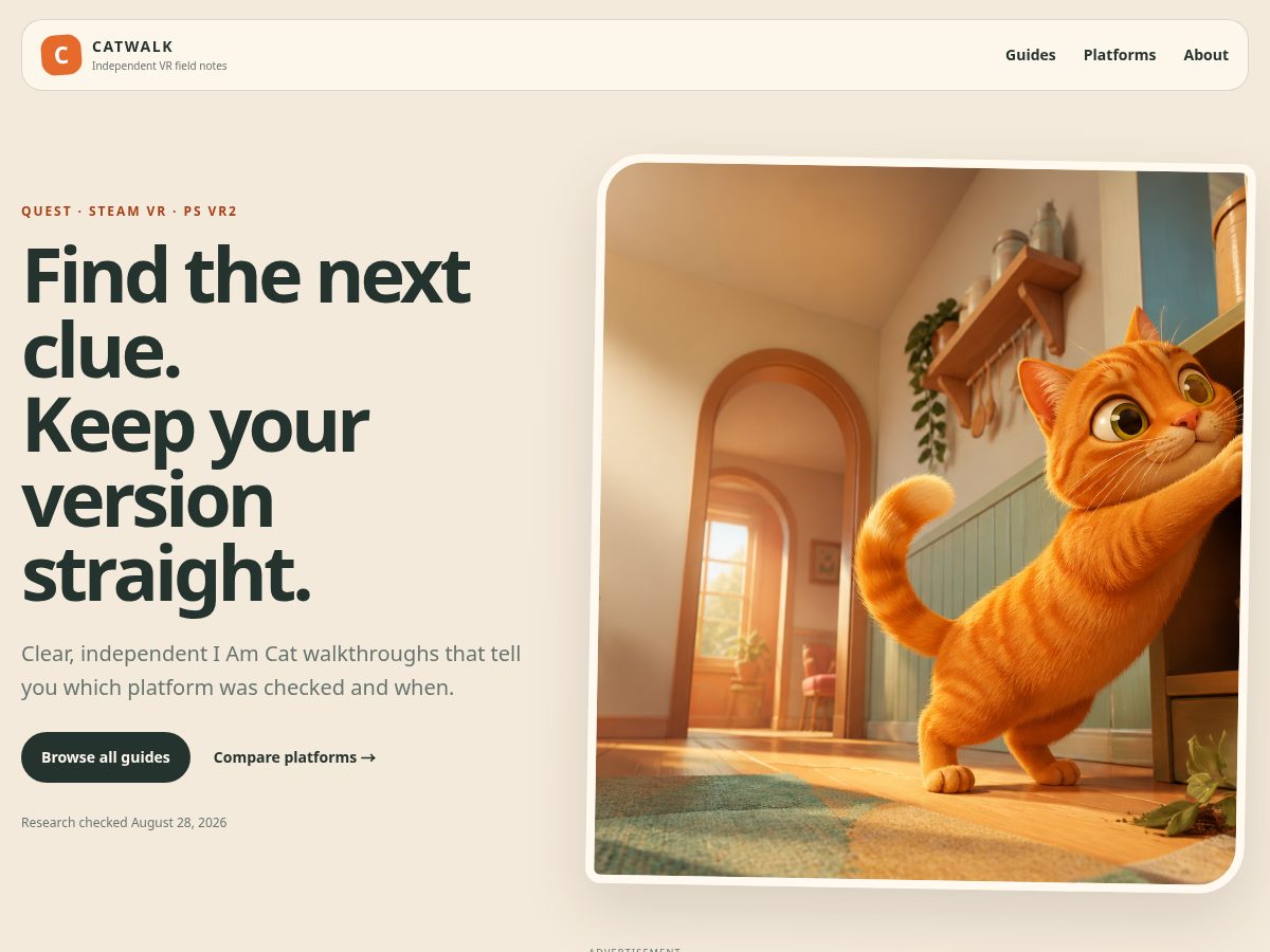 Landing-page snapshot of iamcatwalkthrough.xyz