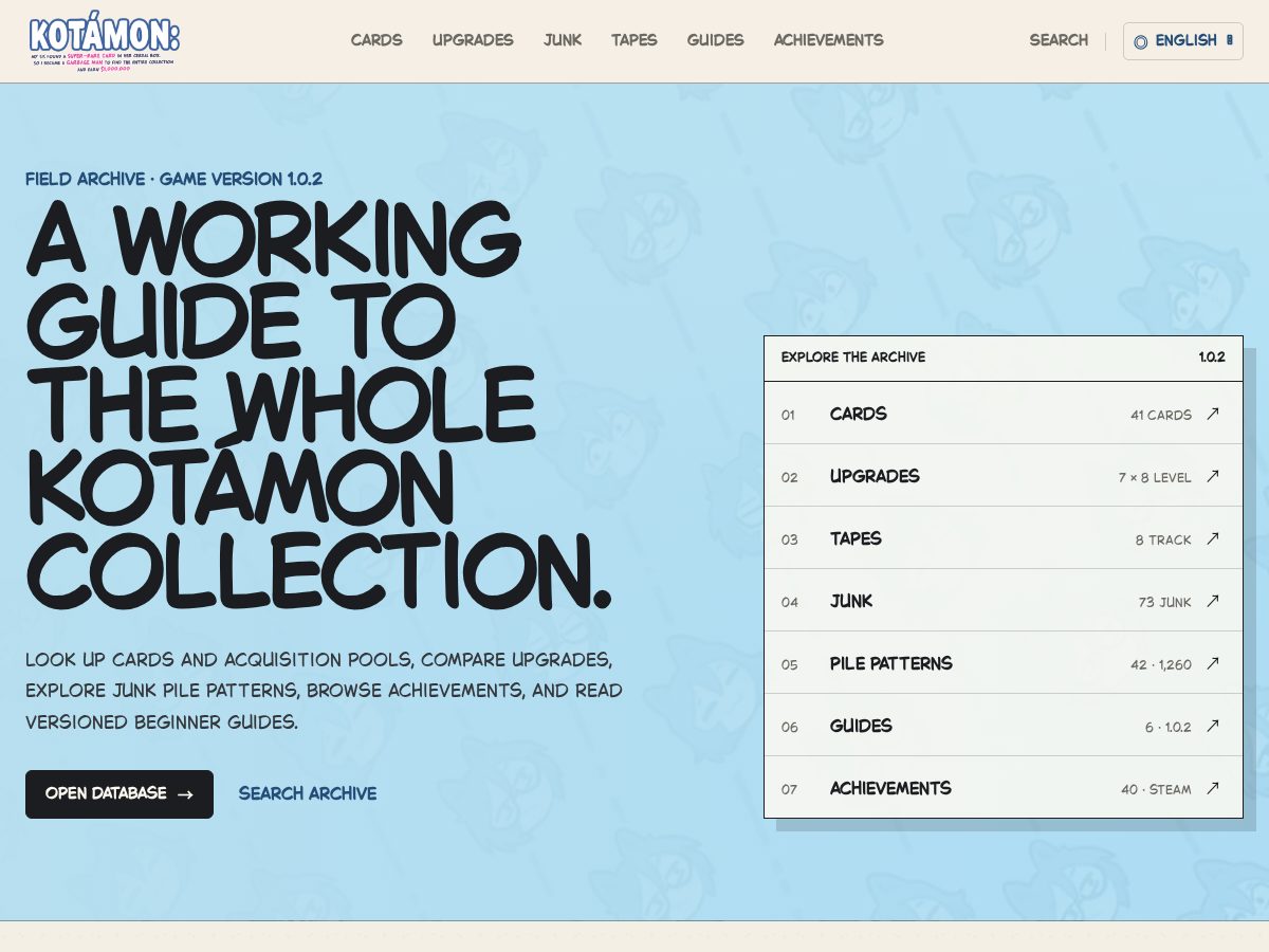 Landing-page snapshot of kotamonsis.wiki