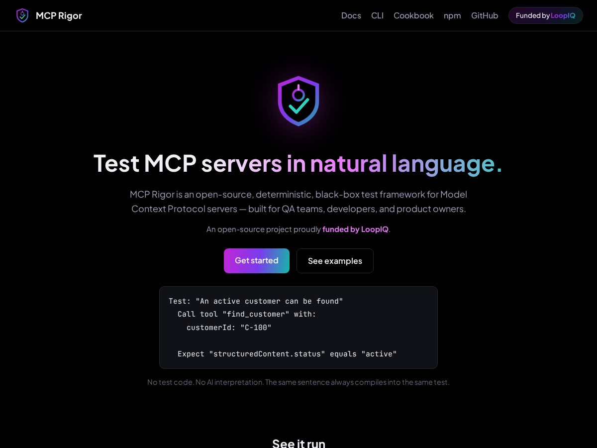 Landing-page snapshot of mcprigor.com