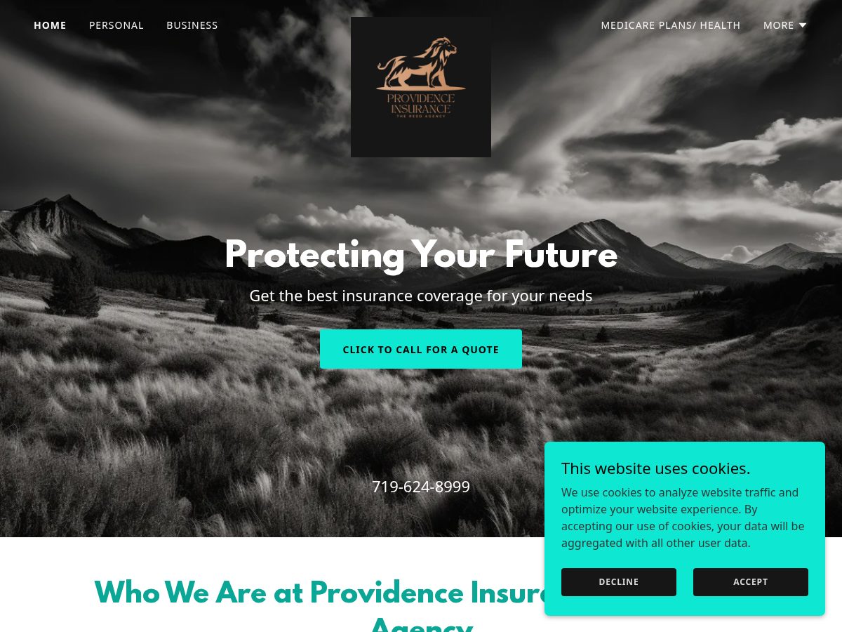 Landing-page snapshot of mikephillipsfarmersinsurance.net