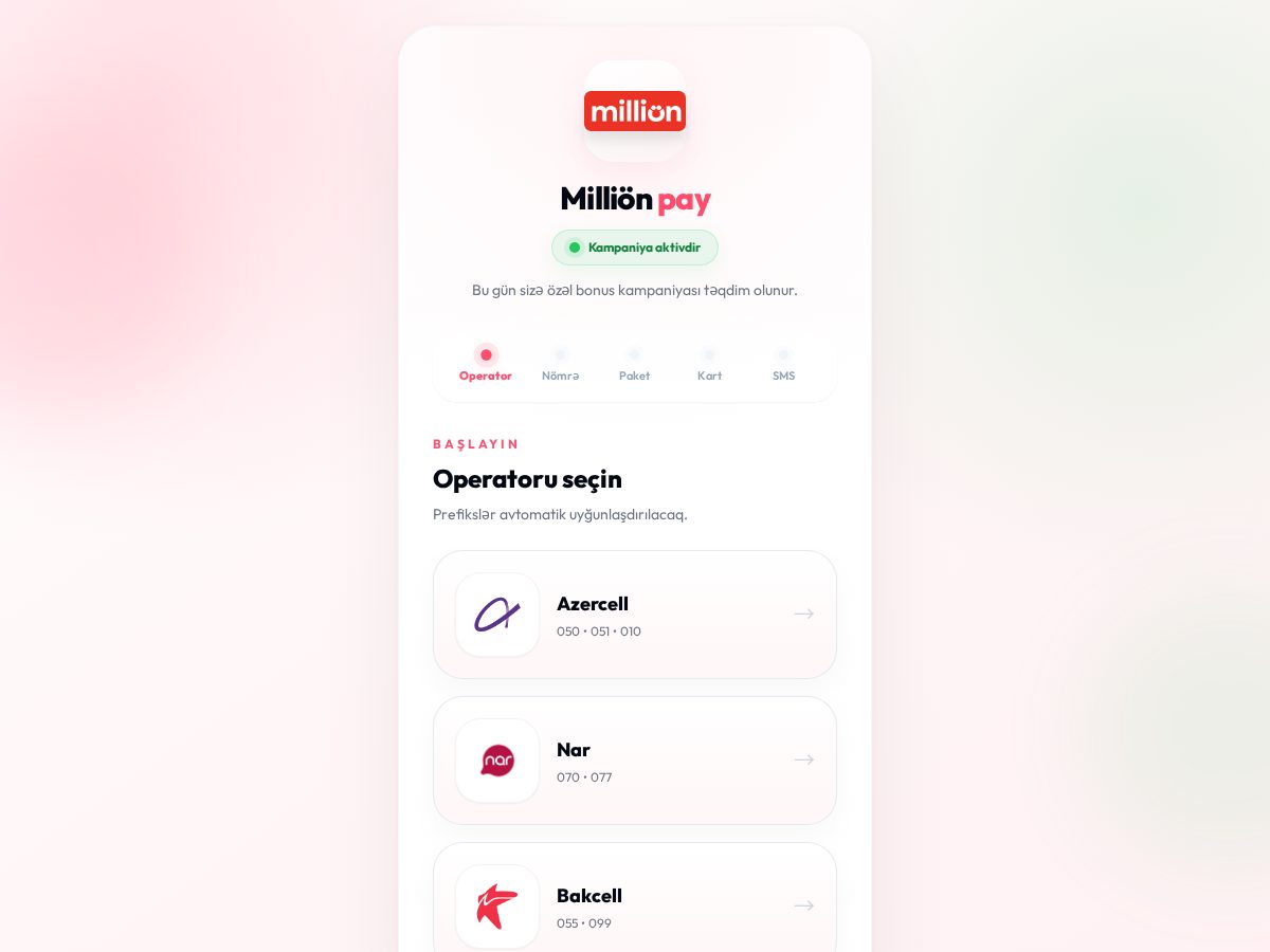 Landing-page snapshot of million-tarife.online