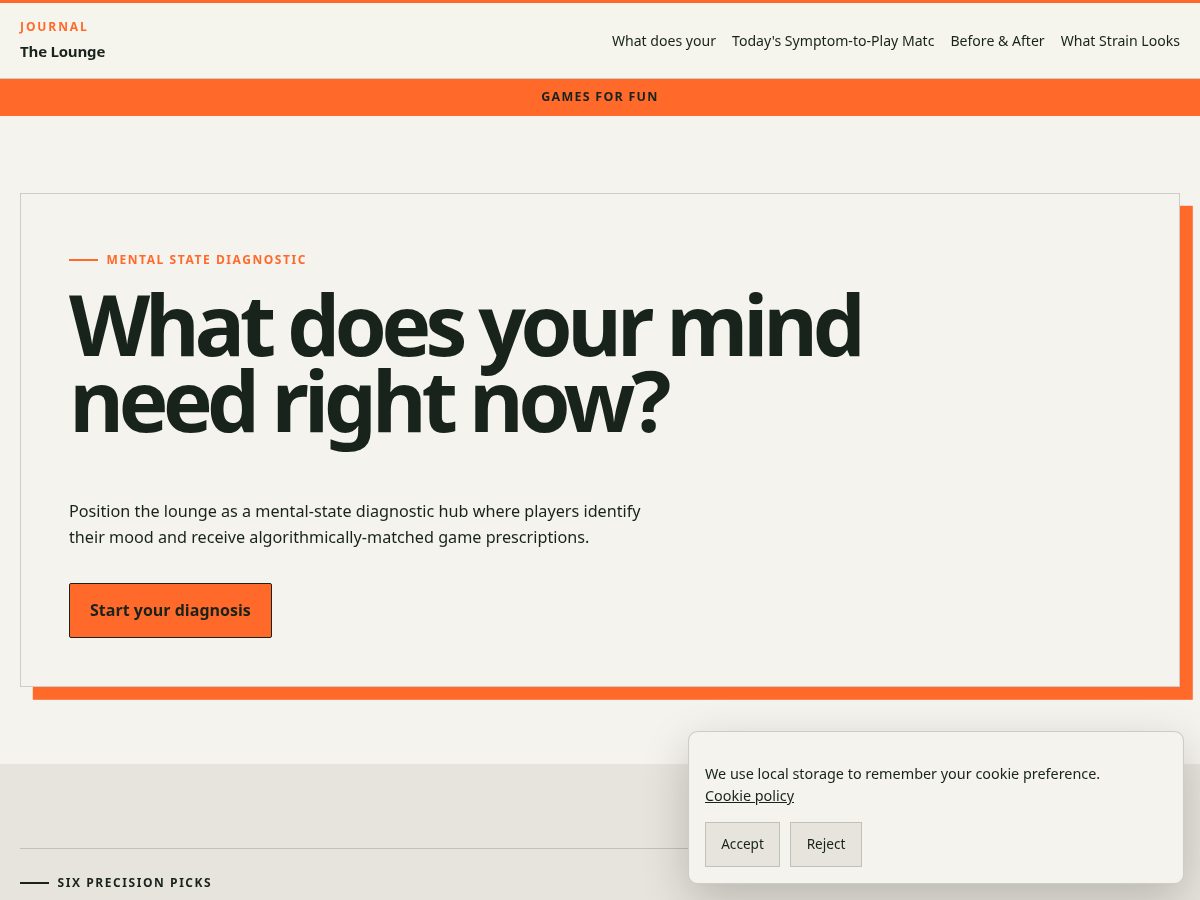 Landing-page snapshot of mindstateplay.pro