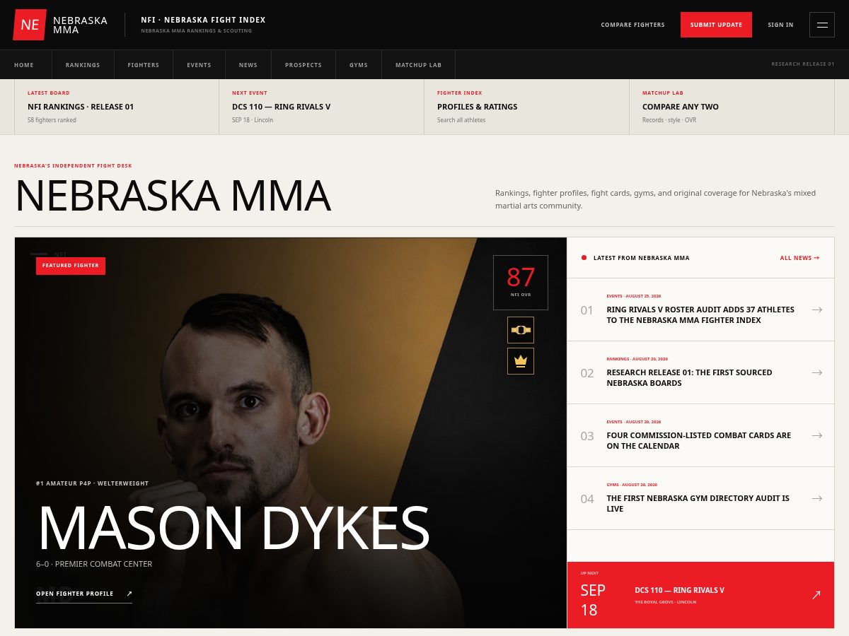 Landing-page snapshot of nebraskamma.com