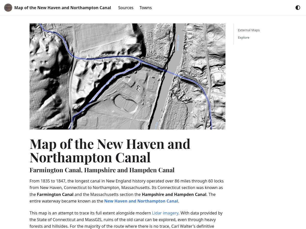 Landing-page snapshot of nhncanalmap.com