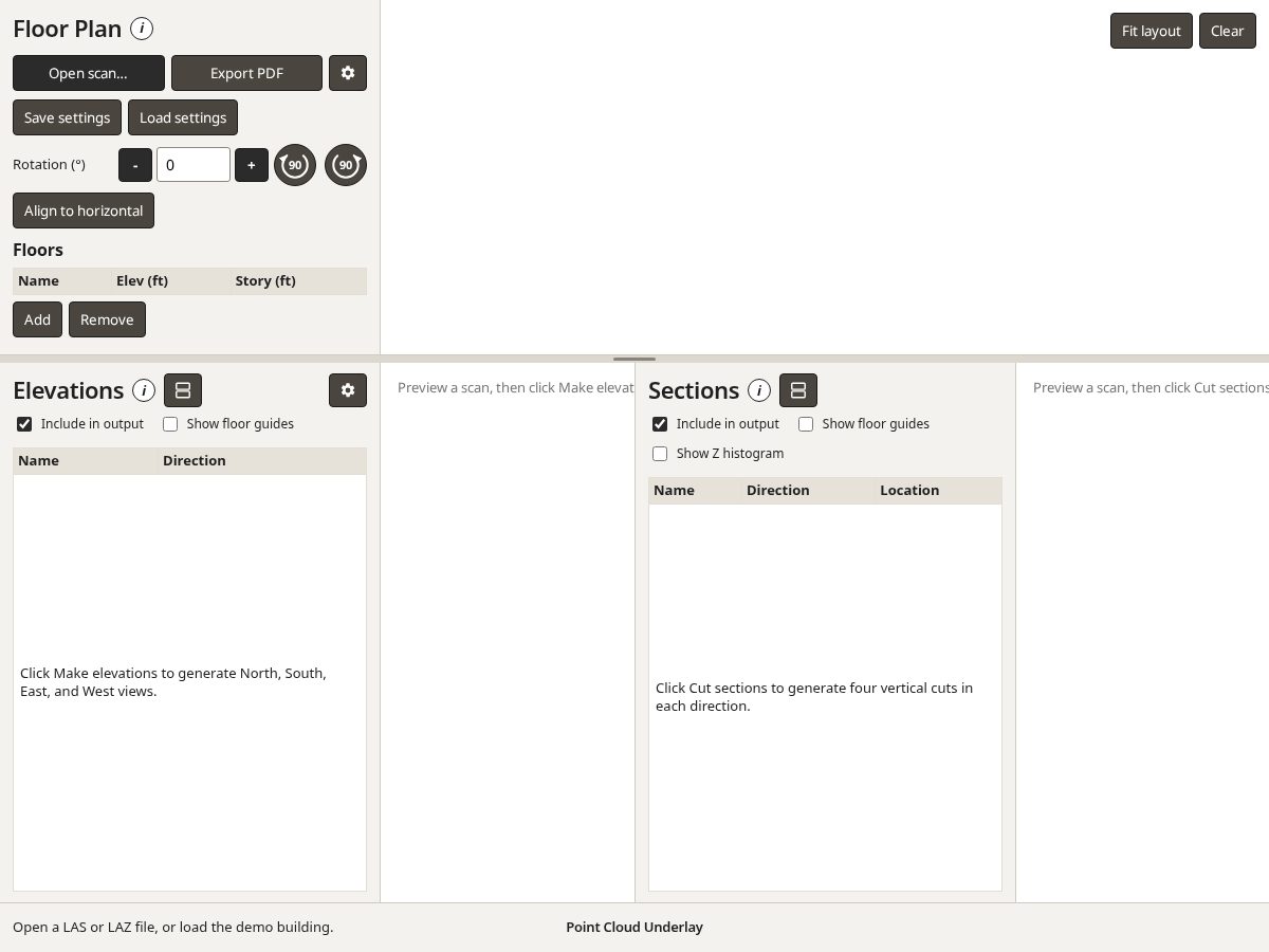 Landing-page snapshot of pointcloudunderlay.com