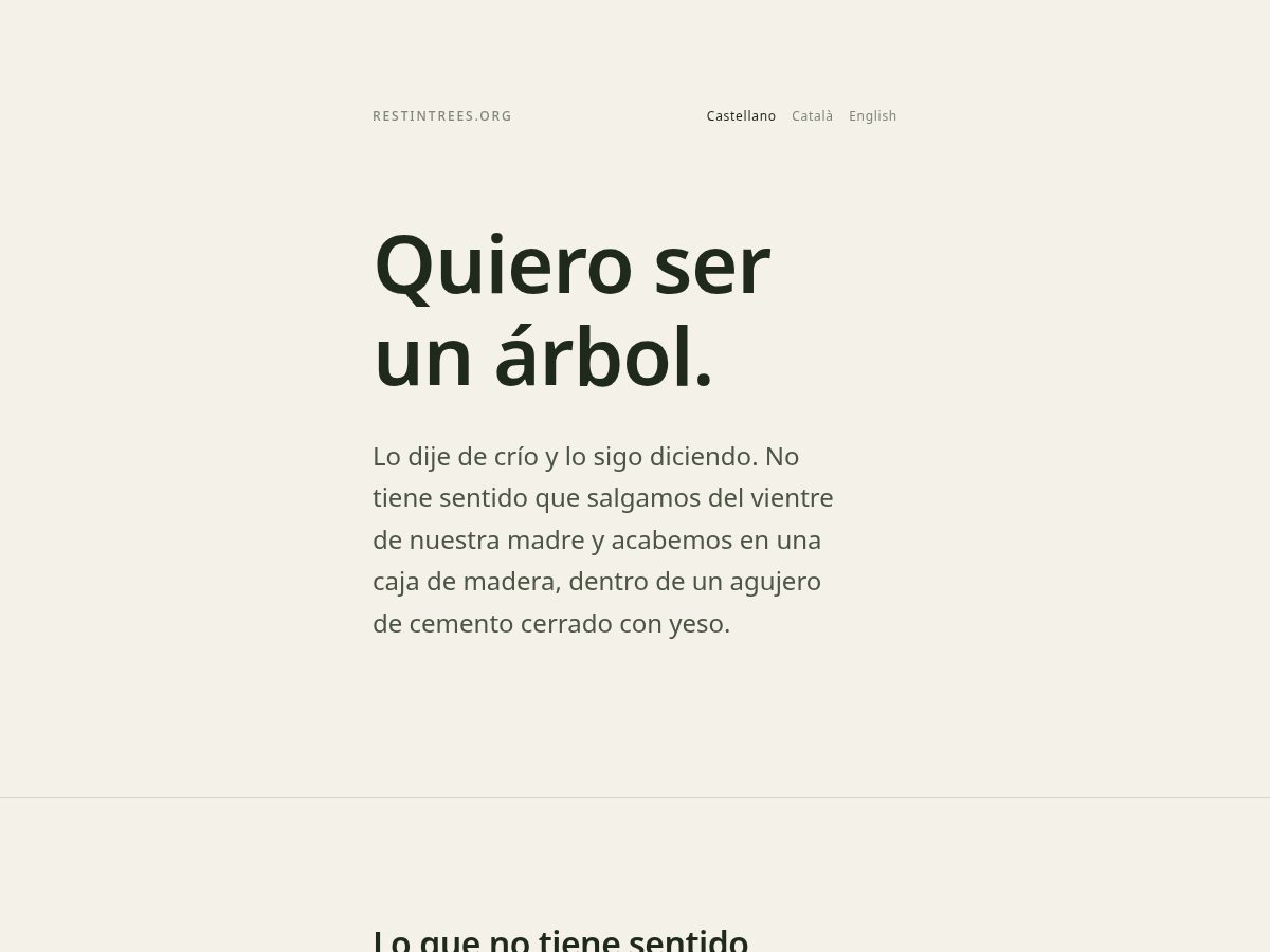 Landing-page snapshot of restintrees.org