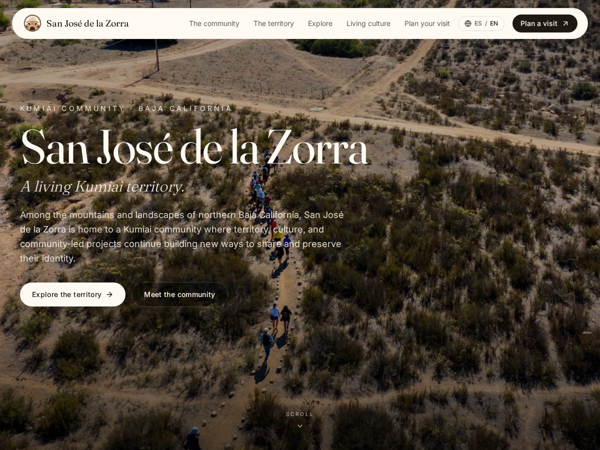 Landing-page snapshot of sanjosedelazorra.info