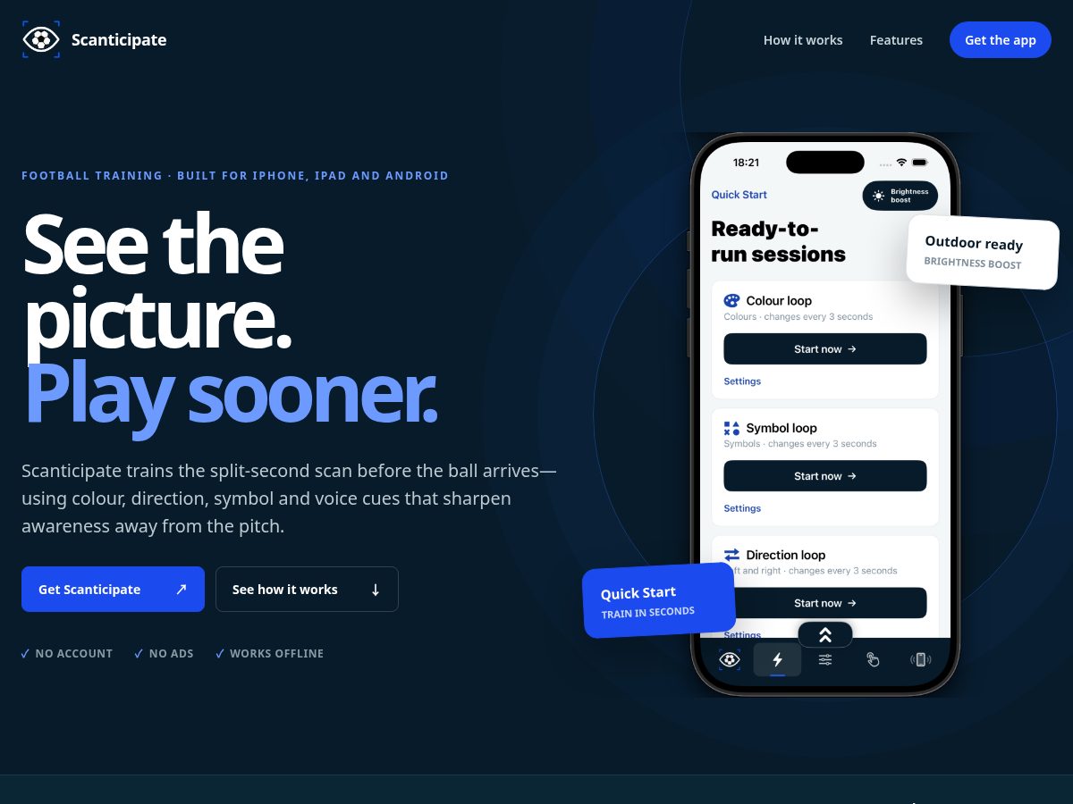 Landing-page snapshot of scanticipate.com