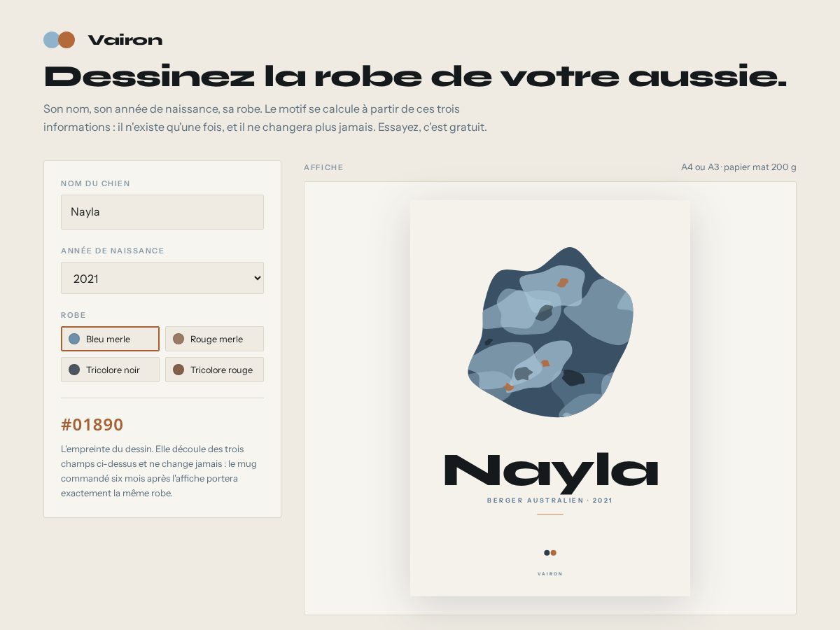 Landing-page snapshot of vairon.store