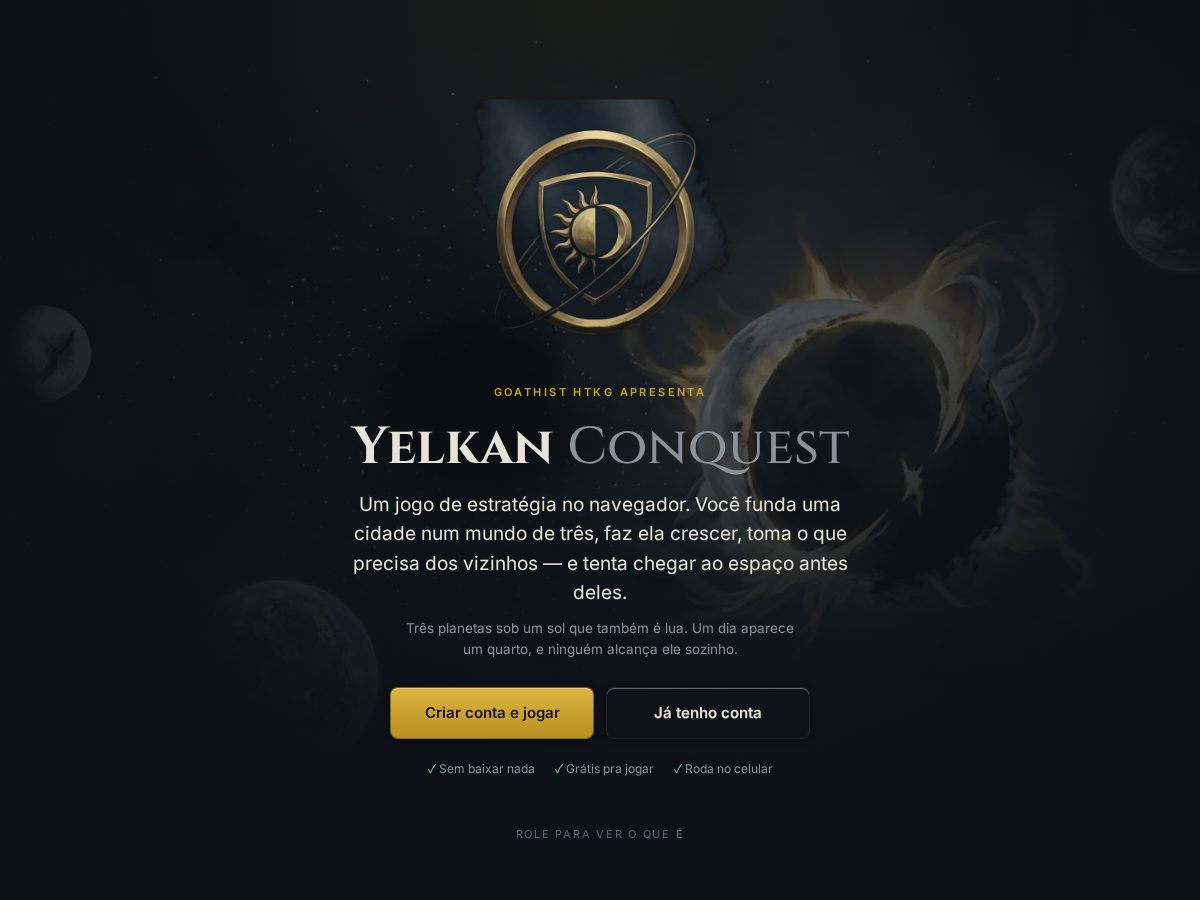 Landing-page snapshot of yelkanconquest.com