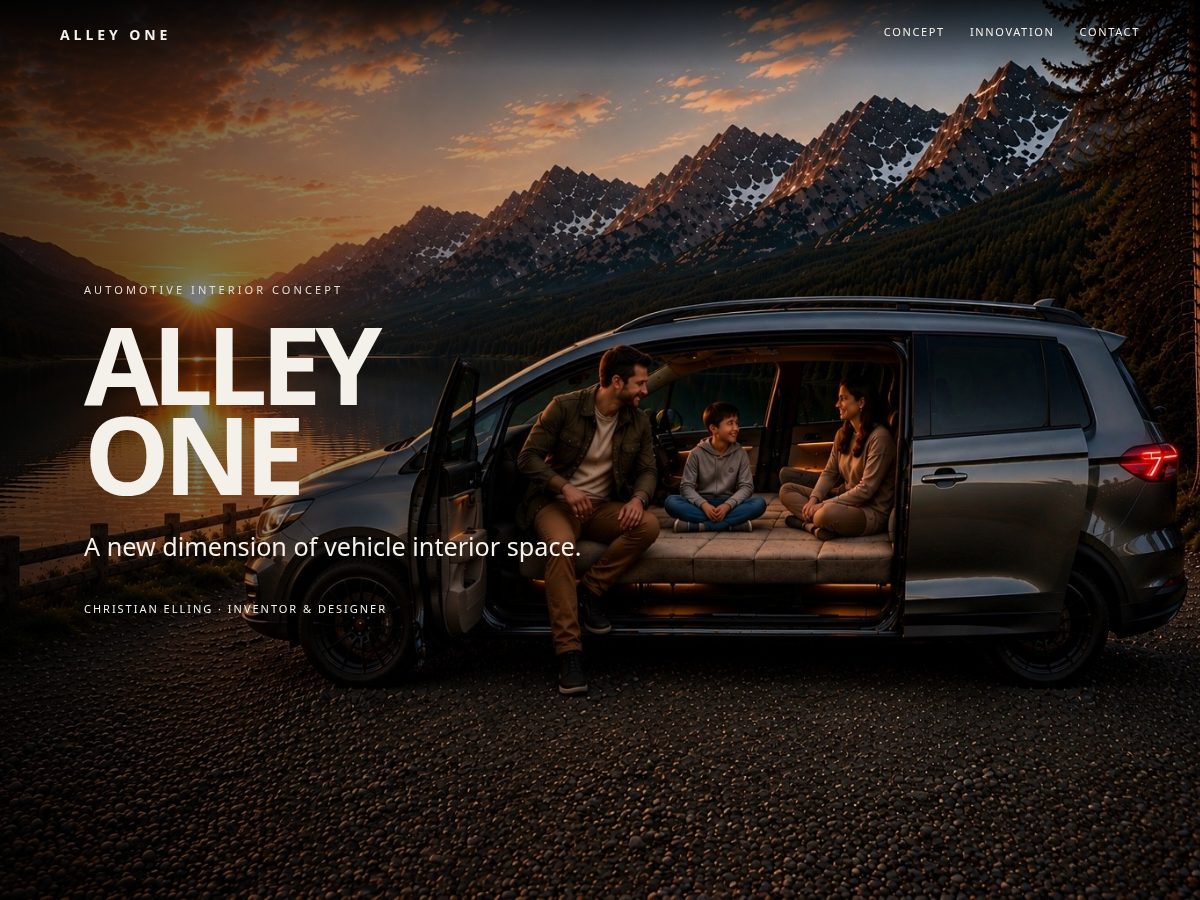 Landing-page snapshot of alley-one.com