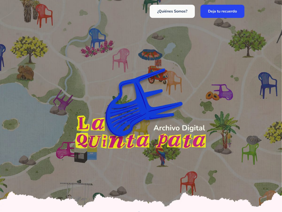 Landing-page snapshot of archivolaquintapata.com