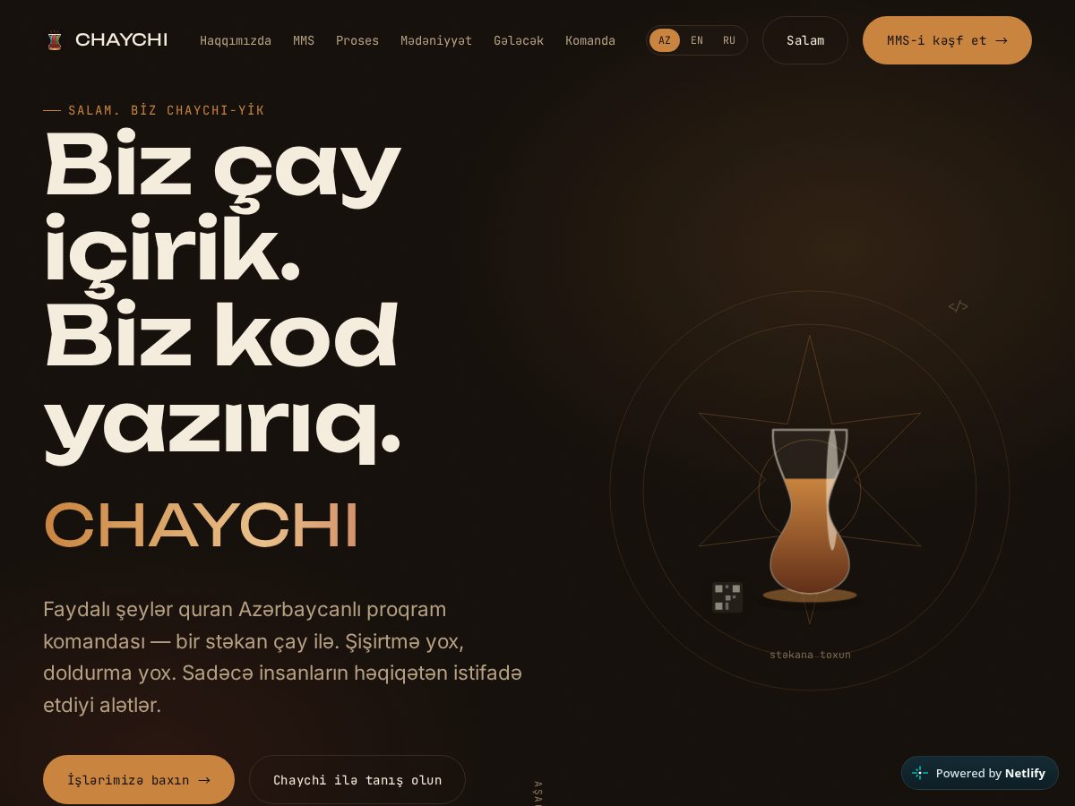 Landing-page snapshot of chaychi.org