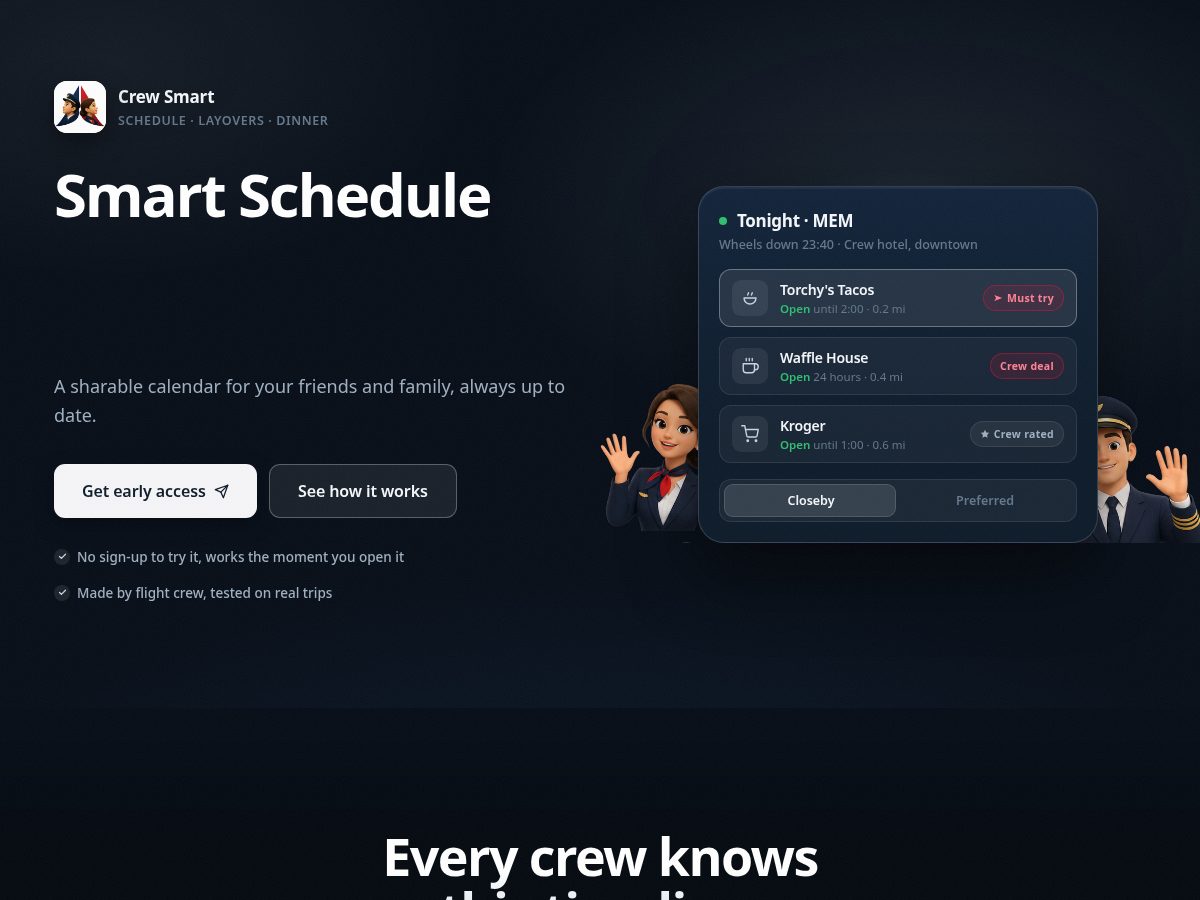 Landing-page snapshot of crewsmart.org