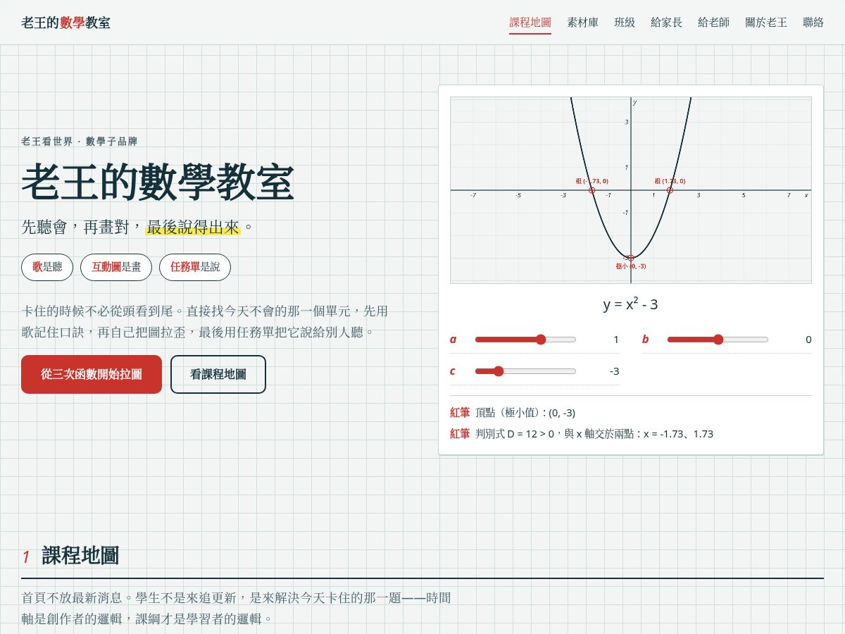 Landing-page snapshot of cswmath.com