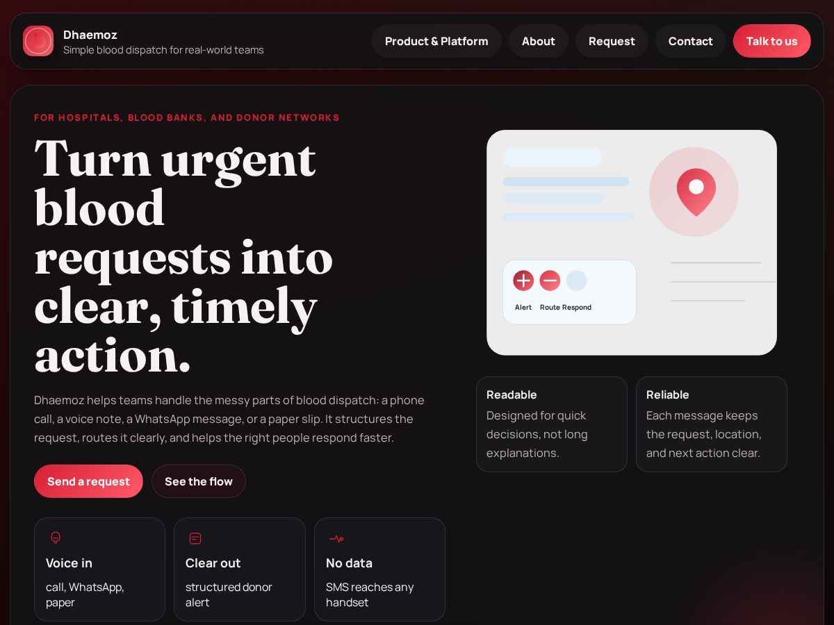 Landing-page snapshot of dhaemoz.space