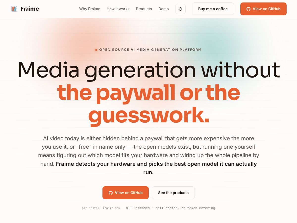 Landing-page snapshot of fraimesmm.art